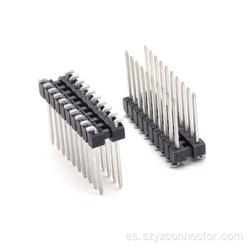 Conector de cabezal de clavija de 3,5 mm SMT de doble fila